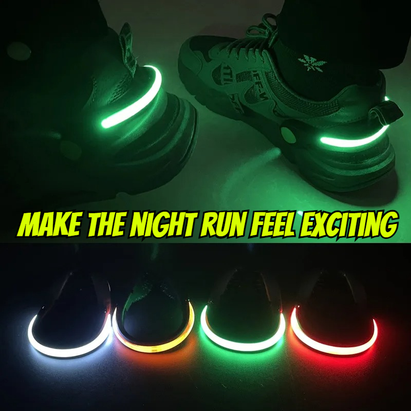 Cycling Shoe Covers - Night Safety LED Shoe Clip Lights,