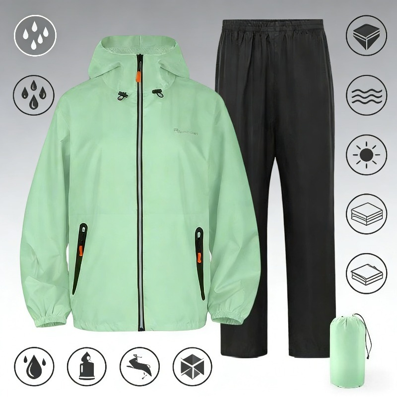 Full Body Waterproof Rain Suit - Cycling Gear For Men ulasan dan harga