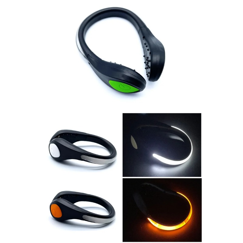 New Luminous Shoe Clip Light L - Cycling Shoe Covers ulasan dan harga