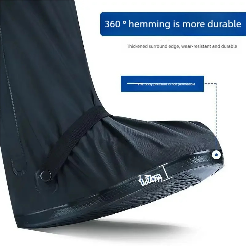 Black High Top Waterproof Rain - Cycling Shoe Covers ulasan dan harga