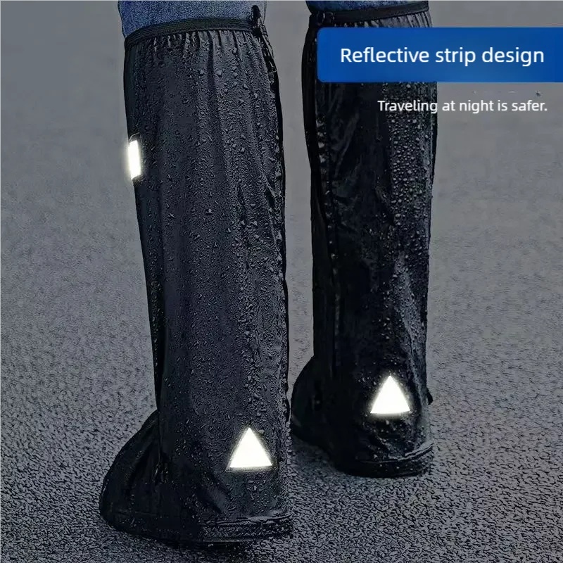Black High Top Waterproof Rain - Cycling Shoe Covers ulasan dan harga