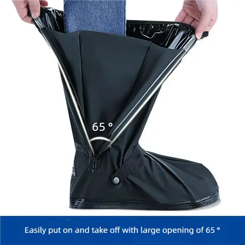Black High Top Waterproof Rain - Cycling Shoe Covers ulasan dan harga