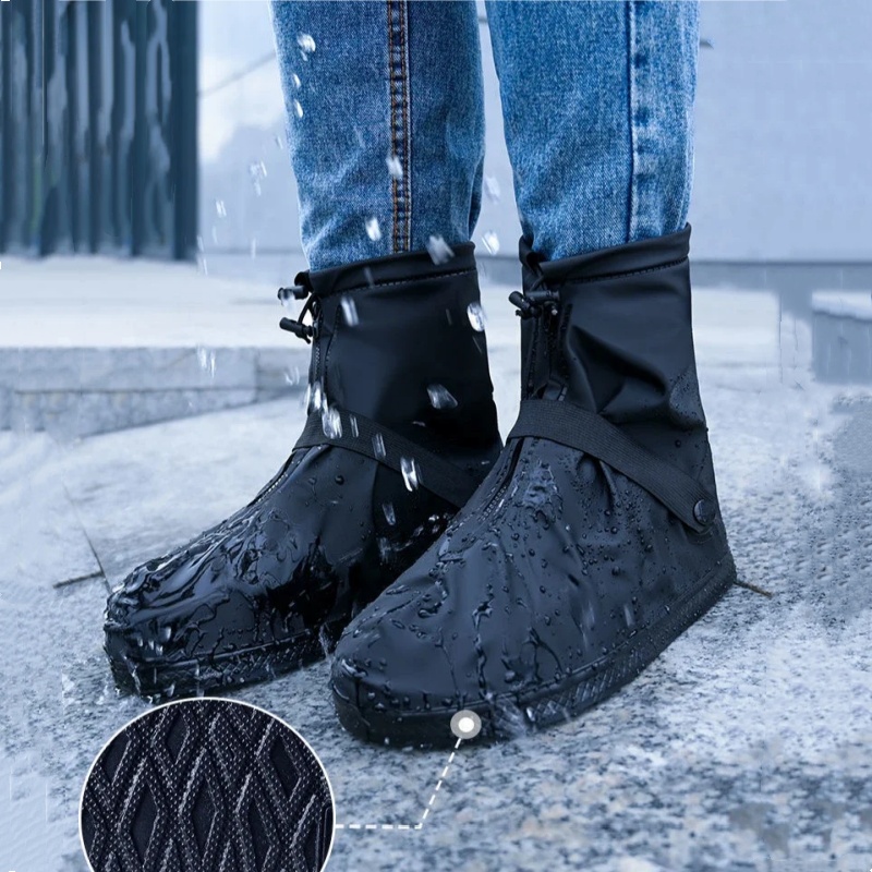 S-XXL Anti-Slip Waterproof Ove - Cycling Shoe Covers ulasan dan harga