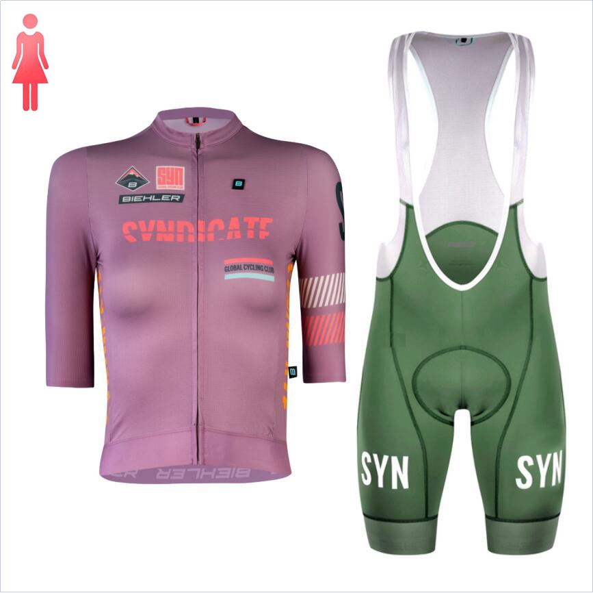 SYN Purple short sleeve Jersey - Cycling Gear Women Sale ulasan dan harga