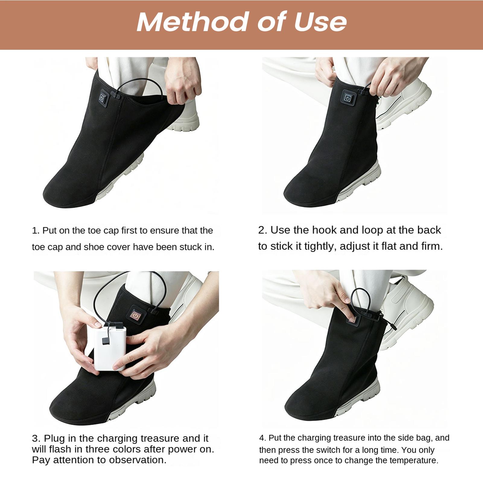 Heated Cycling Shoe Covers 3-L - Cycling Shoe Covers ulasan dan harga